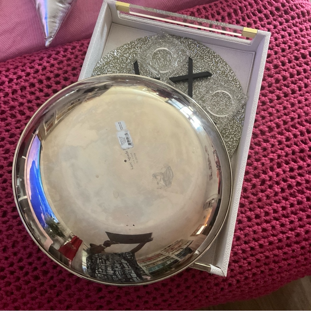 Kate Spade Pierrepont Place Silver Serveware